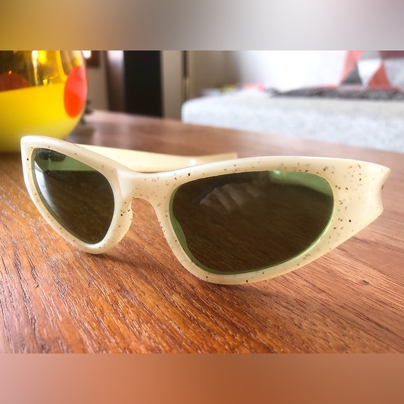 VINTAGE ‘60s COOL-RAY POLAROID GLITTER SUNGLASSES - Picture 5 of 12